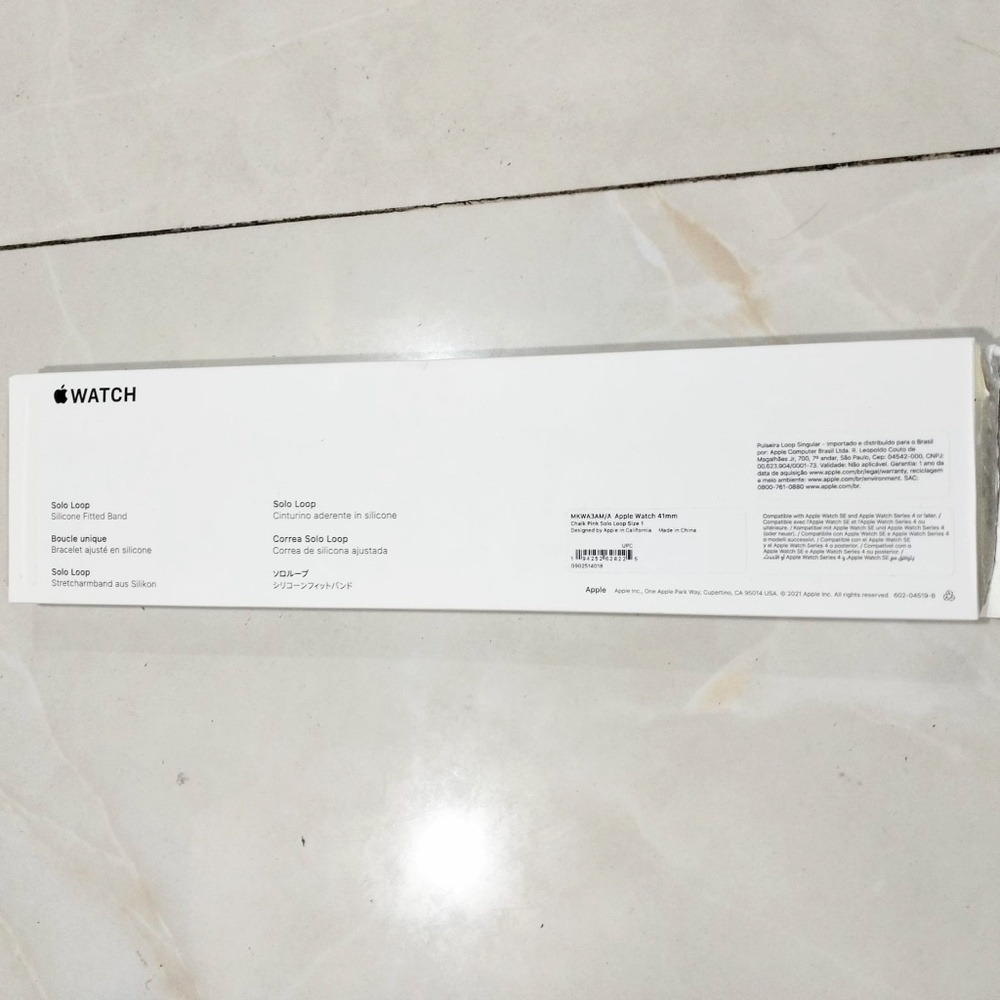 🟡Apple Watch 41mm Chalk Pink Solo Loop - Size 1 - Picture 4 of 11